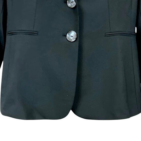 Antonio Melani Women's Black Two-Button Career Chic Front Blazer Lined | Size 14 - Picture 5 of 9